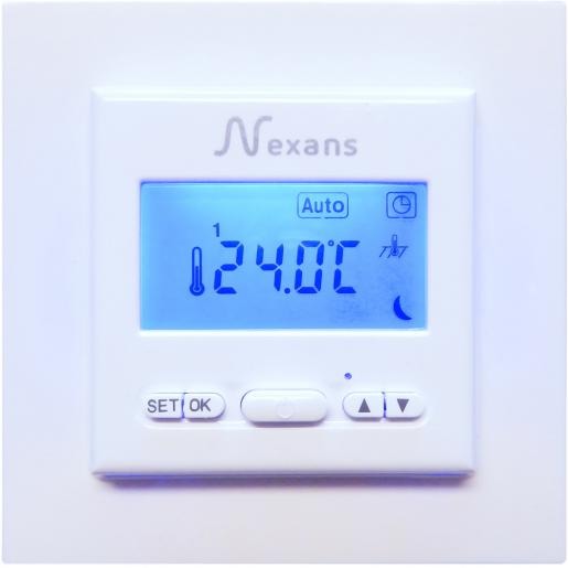 Nexans Digitale thermostaat met weekklok en vloersensor
